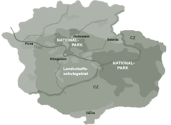 Karte Nationalpark Sächsische Schweiz